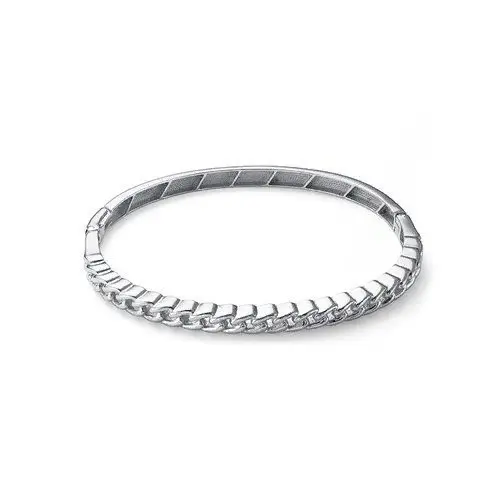 Браслет жесткий из серебра