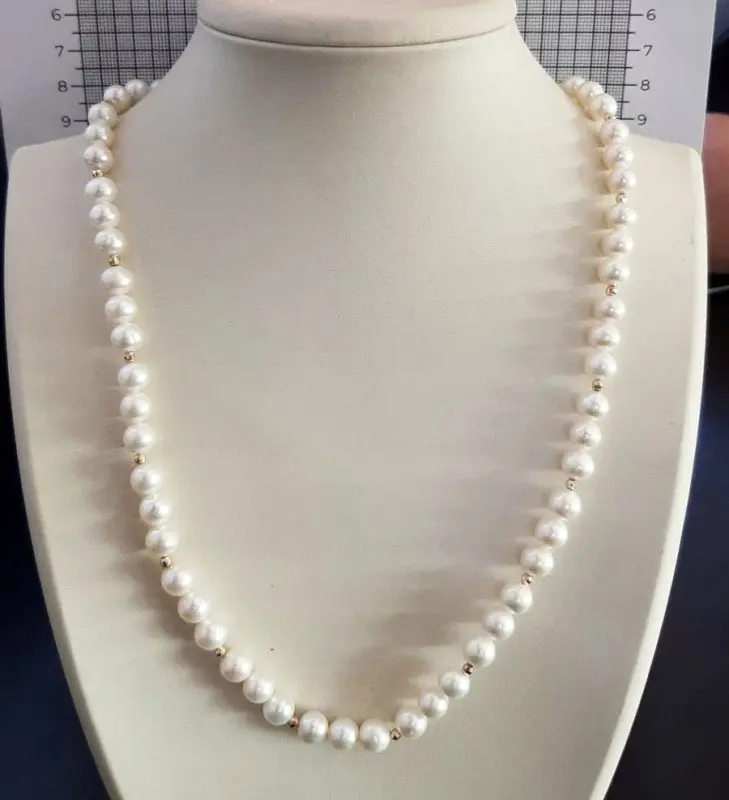 Бусы из красного золота