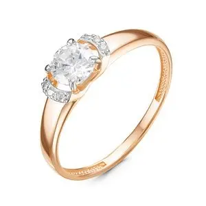 Кольцо декоративное из красного золота