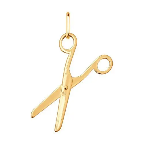 Подвеска декоративная из красного золота