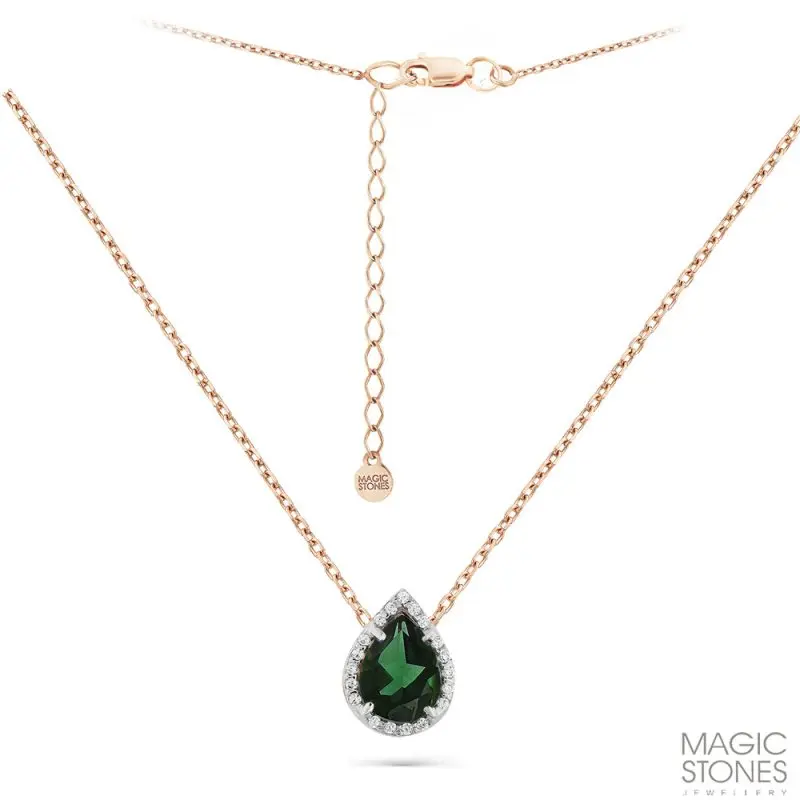 Цепь колье из красного золота