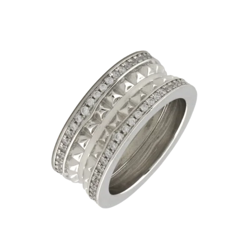 Кольцо декоративное из серебра