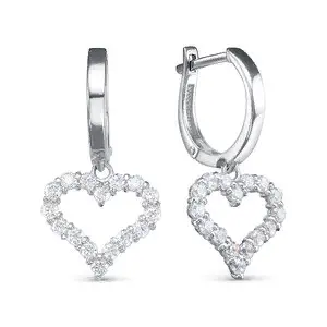 Серьги подвесные из серебра