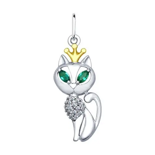 Подвеска декоративная из серебра