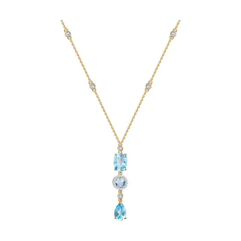 Цепь колье из красного золота