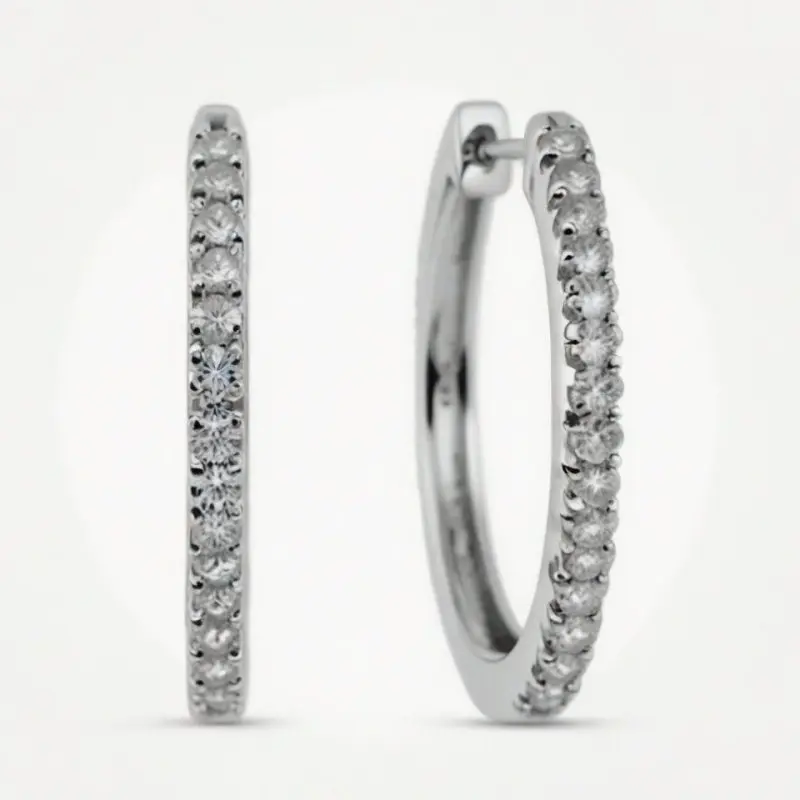 Серьги конго из серебра