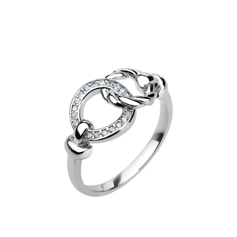 Кольцо декоративное из серебра