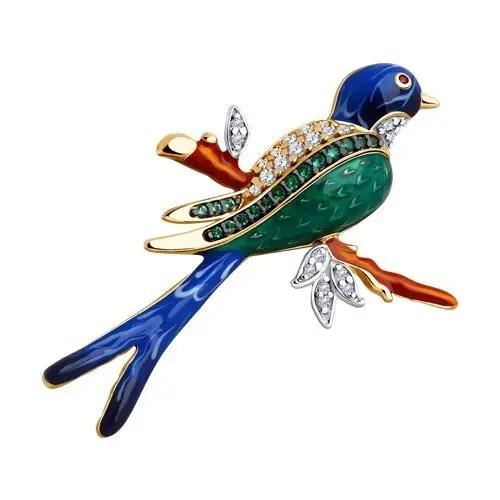 Брошь из позолоты