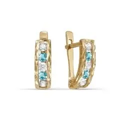 Серьги детские из красного золота