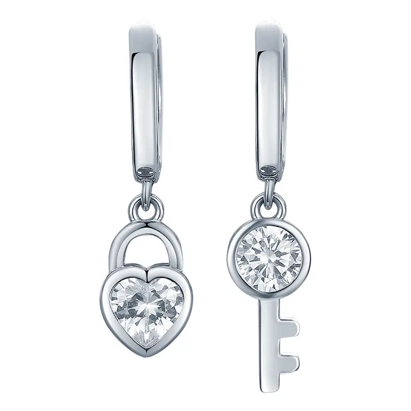 Серьги конго из серебра