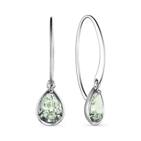 Серьги петельки из серебра