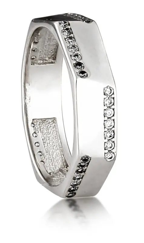 Кольцо декоративное из серебра