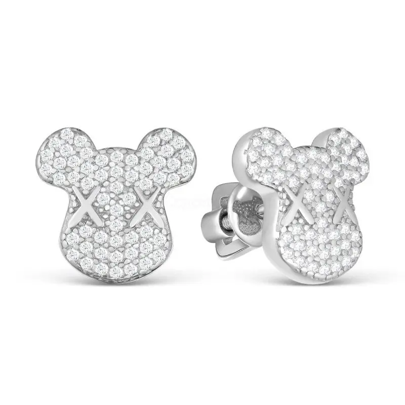 Серьги пуссеты из серебра