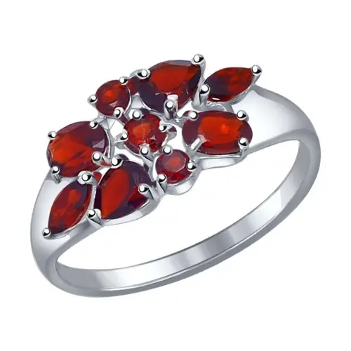 Кольцо декоративное из серебра