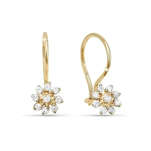 Серьги детские из красного золота