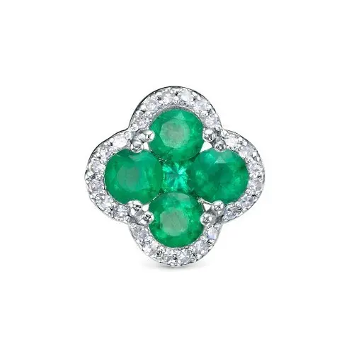 Подвеска бегунок из белого золота