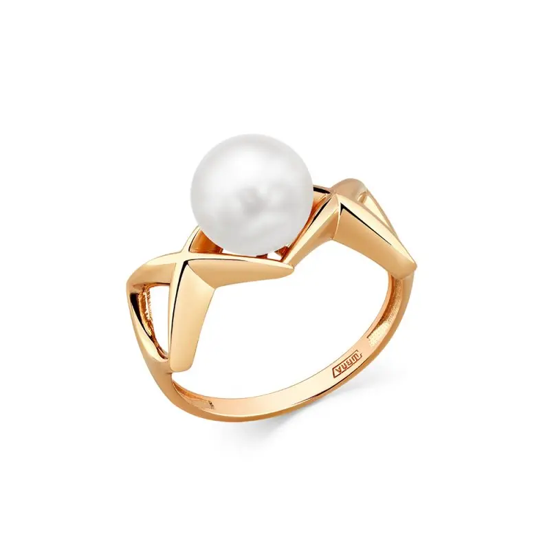 Кольцо декоративное из красного золота