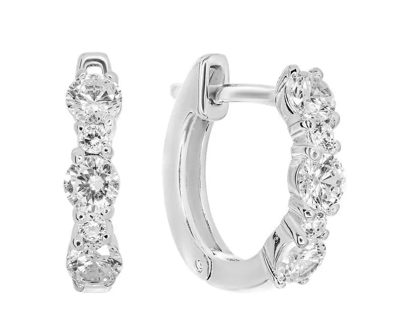 Серьги с английским замком из серебра