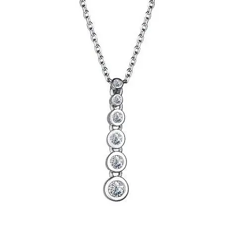 Цепь колье из серебра вид 1