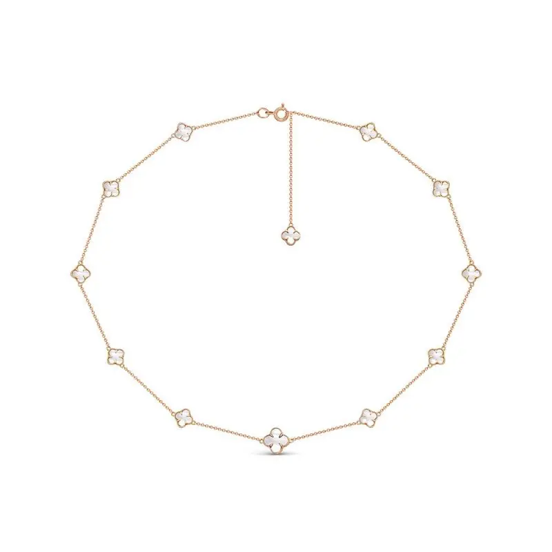 Цепь колье из красного золота