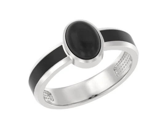 Кольцо декоративное из серебра