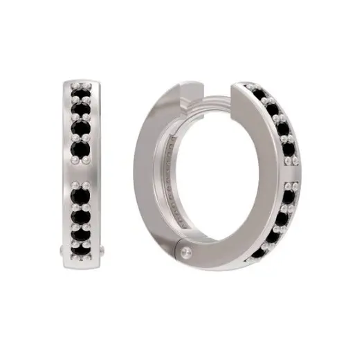 Серьги конго из серебра