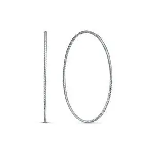 Серьги конго из серебра