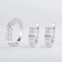 Серьги с английским замком из серебра