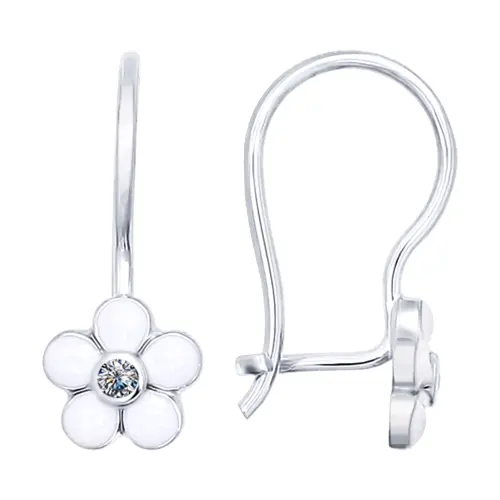 Серьги детские из серебра