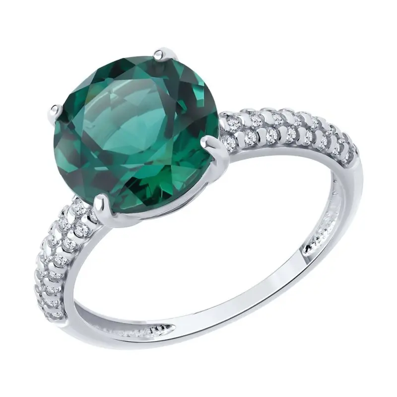 Кольцо декоративное из серебра