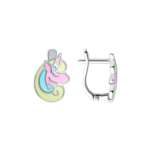 Серьги детские из серебра