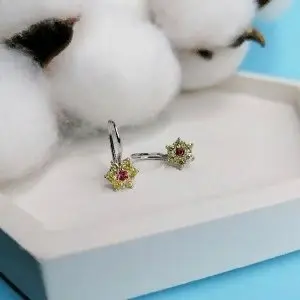 Серьги детские из серебра