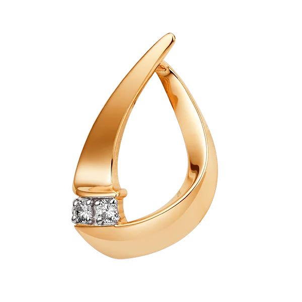 Подвеска декоративная из красного золота вид 1