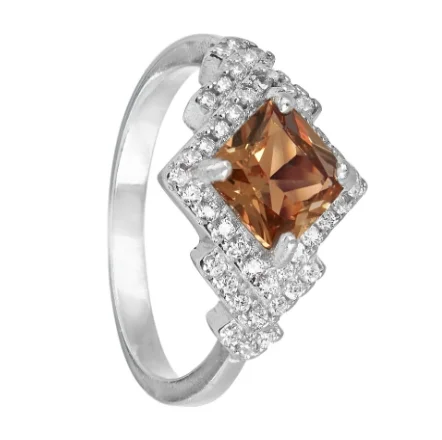 Кольцо декоративное из серебра