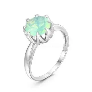 Кольцо декоративное из серебра вид 1