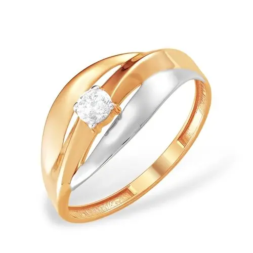 Кольцо декоративное из красного золота