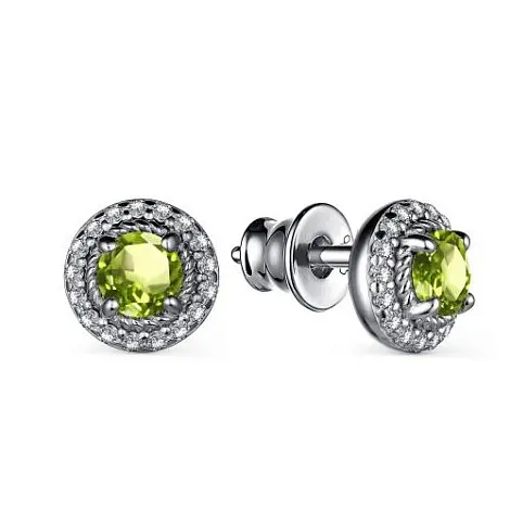 Серьги с английским замком из серебра