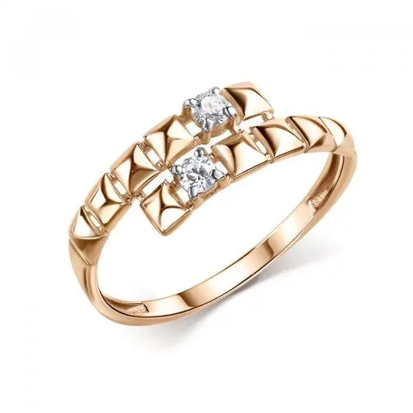 Кольцо декоративное из красного золота