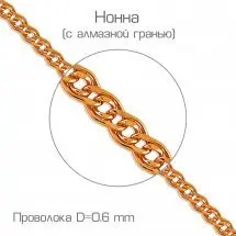 Цепь из красного золота