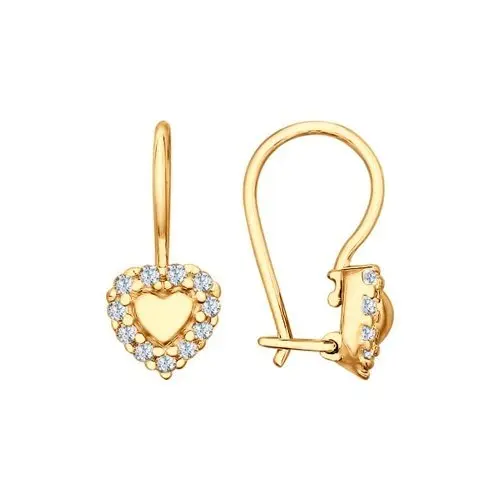 Серьги детские из позолоты