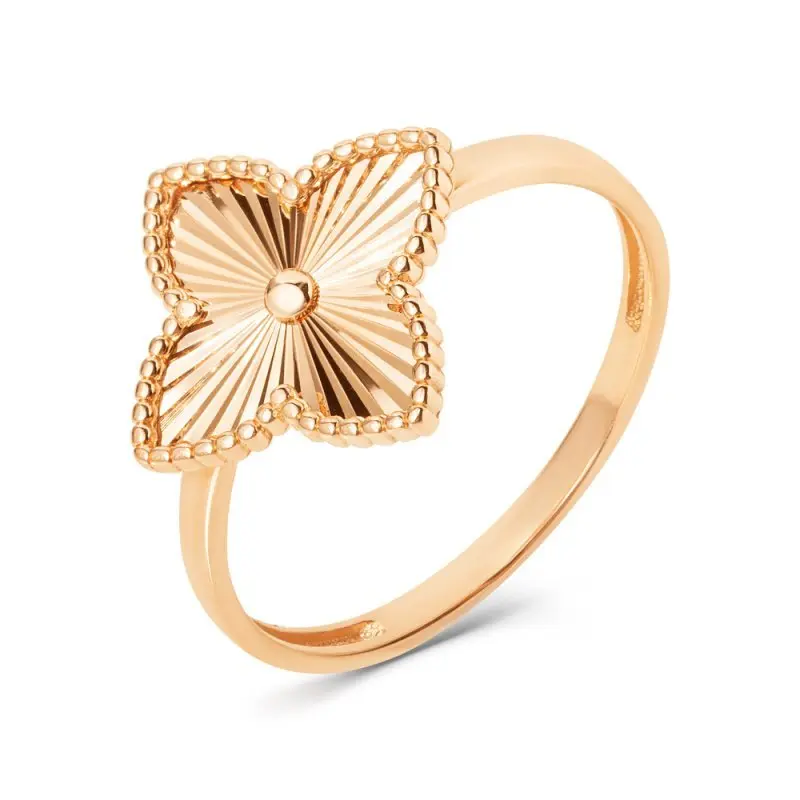 Кольцо декоративное из красного золота