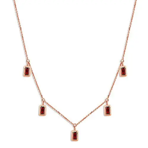 Цепь колье из красного золота