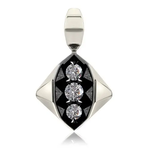 Подвеска декоративная из белого золота