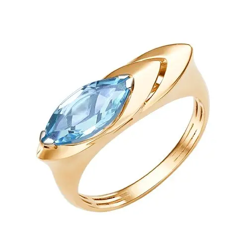 Кольцо декоративное из красного золота вид 1