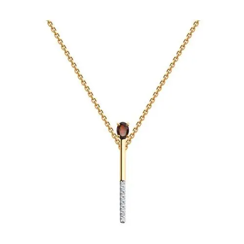 Цепь колье из красного золота