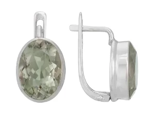 Серьги с английским замком из серебра