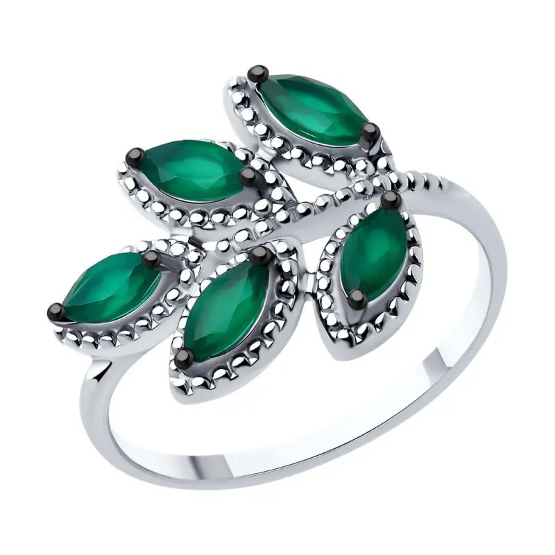 Кольцо декоративное из серебра