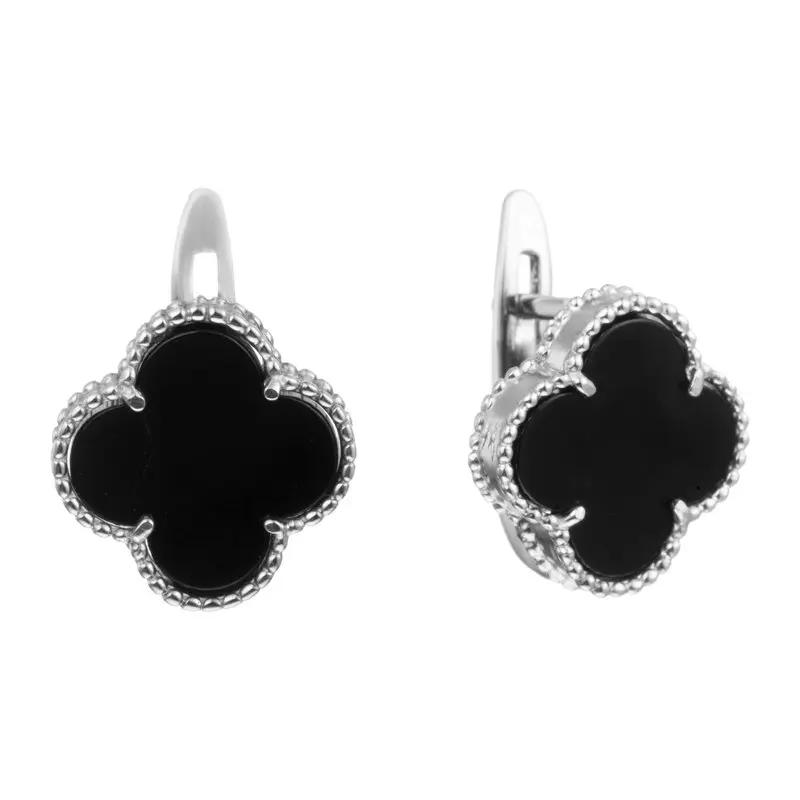 Серьги с английским замком из серебра