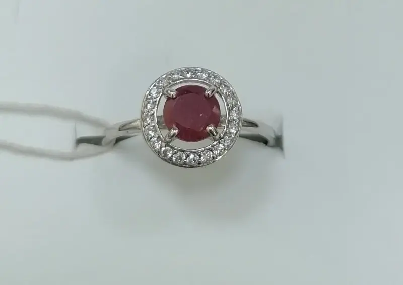 Кольцо декоративное из серебра