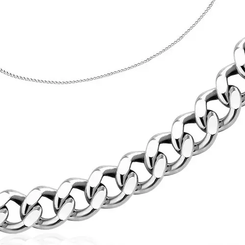 Цепь из белого золота